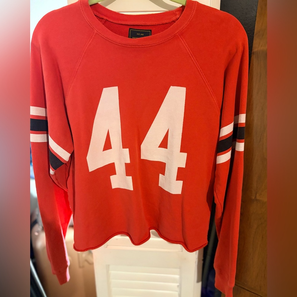 RETROBRAND LOS ANGELES BURNT ORANGE CROPPED SWEATSHIRT